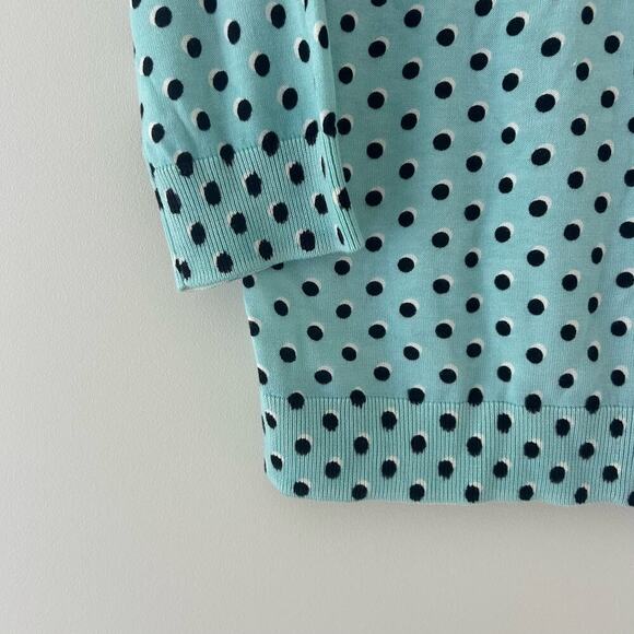 Talbots Polka Dot Button Down Cardigan Sz Large Petite - Picture 4 of 8